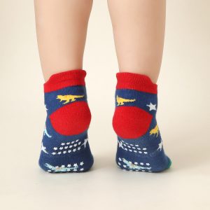 Amazon new cartoon children's non-slip socks floor socks baby boat socks small heel dispensing socks wholesale